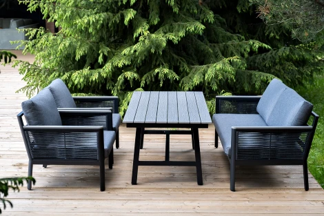 "Сан Ремо" комплект садовый для лаунж-зоны серый 4SIS арт.УТ-00007750