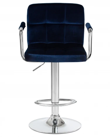 Стул барный KRUGER ARM (синий велюр (MJ9-117))