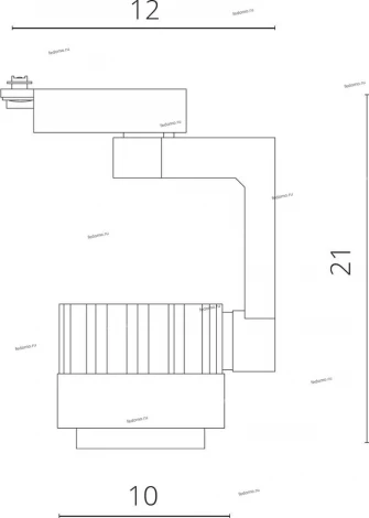 Трековый светильник Arte Lamp Vigile A1620PL-1BK
