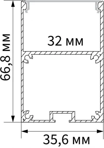 Профиль для светодиодной ленты 10378 Feron