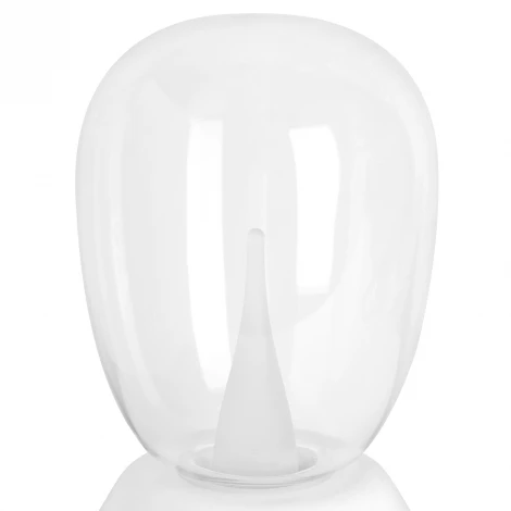 Настольная лампа диммируемая 10W 3000K прозрачный/белый Lightstar Uovo III 807906