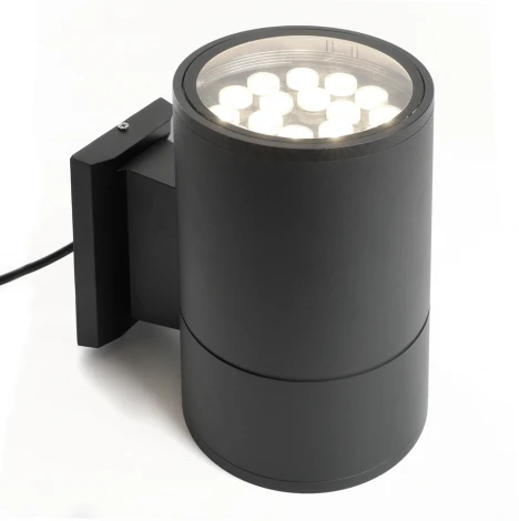 Архитектурная подсветка Feron Корфу 48357 DH0711, 18W, 1500Lm, 2700K, черный Бостон (LED, 220V, круглые, IP54)