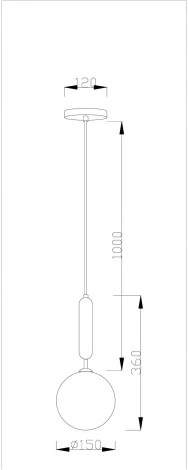 Подвесной светильник V2020-1P Glass 1*G9*3W