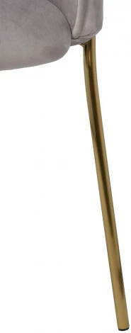 Кресло велюр светло-серый 71*58*87см Garda Decor арт.30C-1127-Z GRE