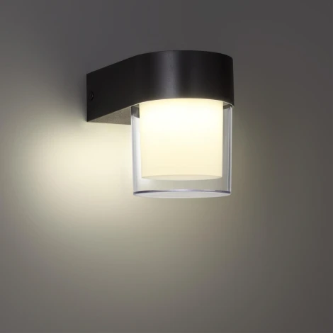 Настенный светильник уличный Novotech Opal 359297 STREET черный IP65 LED 5W 4000K 220V (круглые)