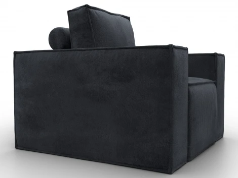 Кресло Лига-081 НПБ (ДСП,Велюр/Темно-серый) Лига Диванов 134992