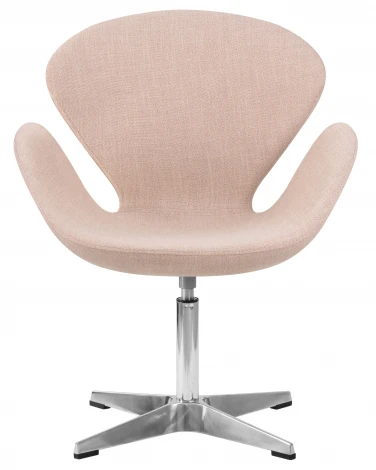 Кресло дизайнерское SWAN (бежевая ткань IF1)