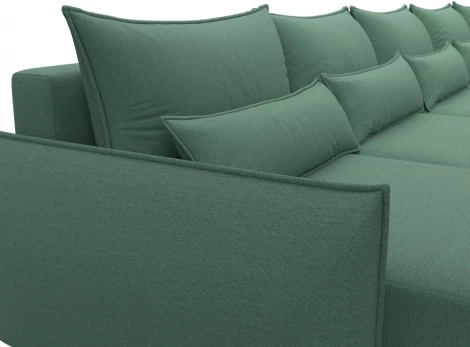 Диван п-образный Лига-051 НПБ МегаЛонг Лига Диванов (Рогожка) арт.128676