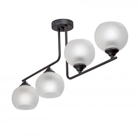 Потолочная люстра на штанге Vitaluce V4944-1/4PL (220V, шарики)