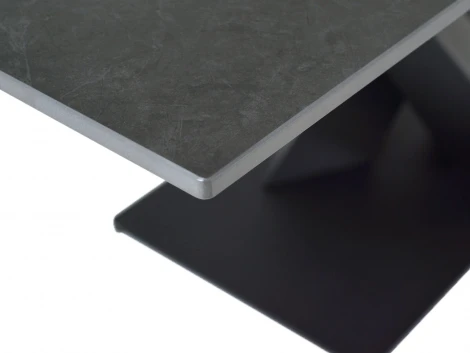 Раздвижной обеденный стол Montel ОГОГО Обстановочка! (Керамика/Черный) арт.926802