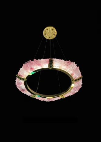 Подвесная люстра Fluorite Sauvage FL1096-5PP (LED, 220V, на тросе, кольцо)