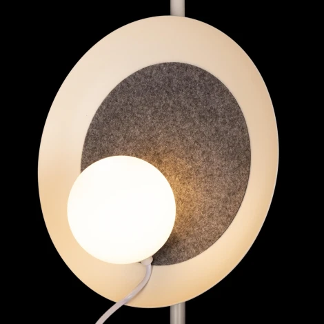 Торшер Loft It Wonders 10237F White (220V, выключатель, шар)