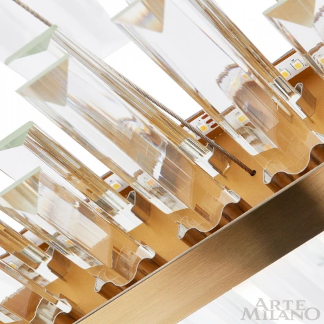 Подвесная люстра Arte Milano Venezia 312033/L800 BS (регулировка яркости, LED, 220V, хрусталь, пульт управления, на тросе)