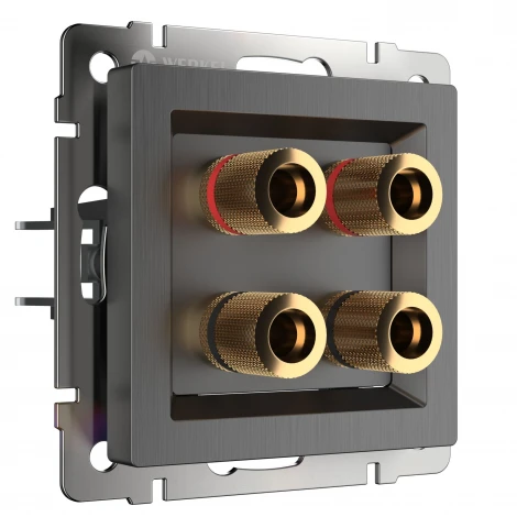 Акустическая розетка (графит рифленый) Werkel W1185004 (a050752)