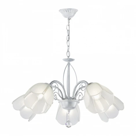 Подвесная люстра Arte Milano Amalfi-2656 332656/5 WT+SL (220V, подвески, на цепи)