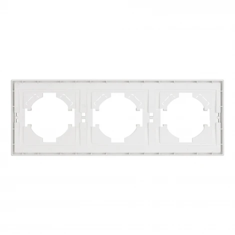 Рамка пластиковая FRM-TENDO-SFPL-3-WH (Arlight, Матовый белый) 054653