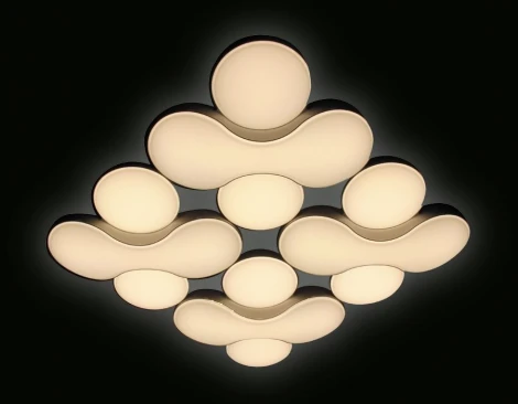 Потолочная люстра Ambrella Orbital Granule FG1066/4 WH 208W D720*720