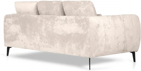 Диван Amsterdam трехместный ОГОГО (арт.786588), (Ткань,Велюр/Бежевый)