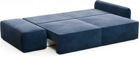 ПОРТЛЕНД  Диван прямой с банкеткой синий D1 furniture арт.AAA41669005