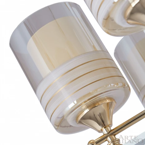 Подвесная люстра Arte Milano Florentia-6087 306087/5 Wh/Gd (220V, на цепи)