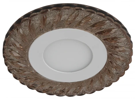 Встраиваемый точечный светильник Эра DK LED 15 CHP/WH (220V, круглые)