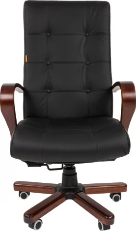 Компьютерное кресло CHAIRMAN 424 WD (Металл,Дерево,Экокожа/Черный)