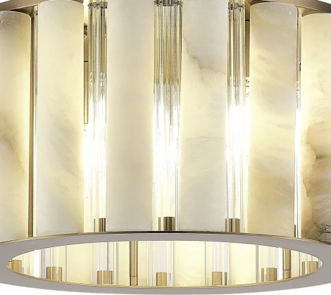 Потолочный светильник круглый ST Luce Delight SL1516.302.06 Бронза, Прозрачный/Белый алебастр E14 6*40W (220V, круглые)