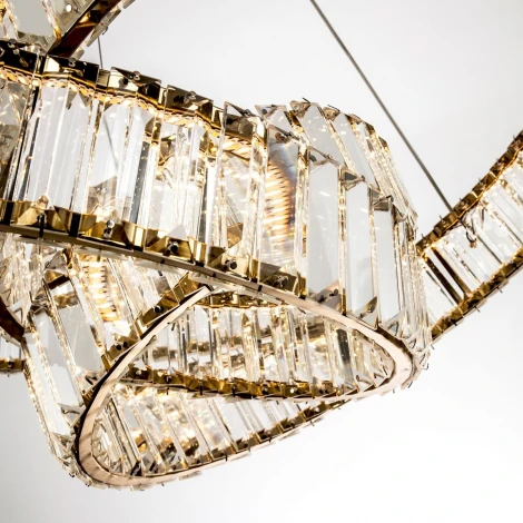 Подвесной светильник светодиодный хрустальный с регулировкой цветовой температуры Modelux MODESTYLE MS.9030.700 BS