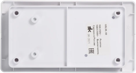 Розетка встраиваемая без заземления с одноклавишным выключателем (белый) Systeme Electric Glossa GSL000160