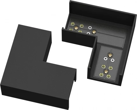 Коннектор питания угловой Elasity Maytoni Accessories for tracks Elasity TRA160CL-11B