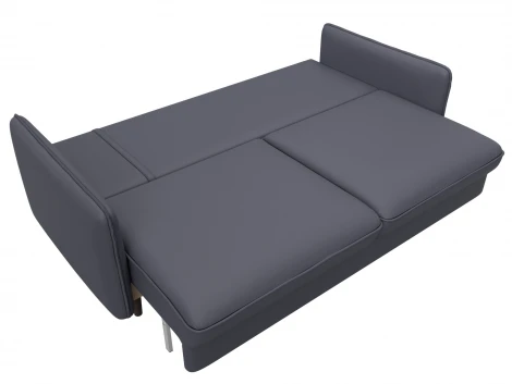 Диван прямой Лига-064 НПБ (ДСП/Дерево/Экокожа/Серый) Лига Диванов 129930