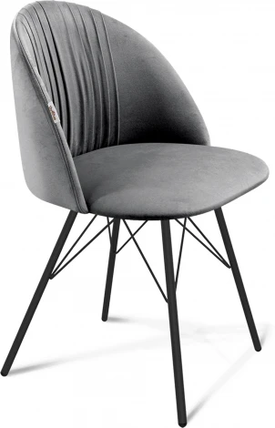Стул Sheffilton SHT-ST35-1/S37 угольно-серый/черный муар