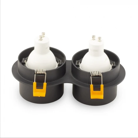 Встраиваемый двойной точечный светильник AM Group АМ 472/2 AM472/2-BK