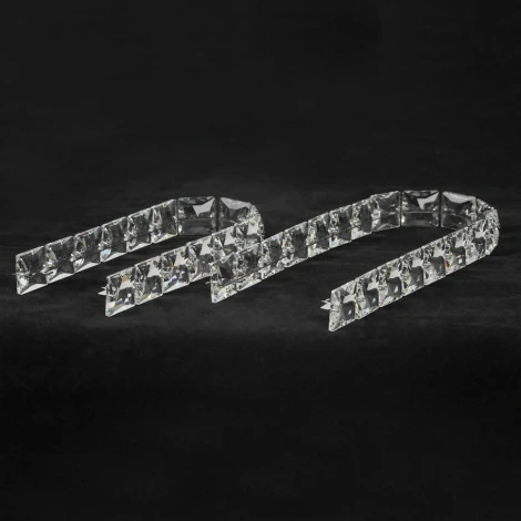 Подвесная люстра Lussole Napa LSP-7266 (LED, 220V, хрусталь, на тросе, круглые)