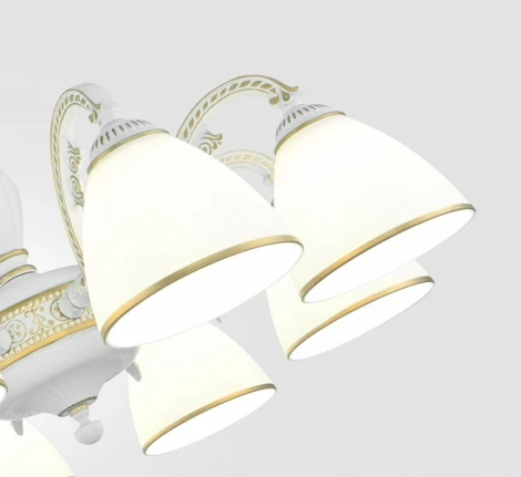 Подвесная люстра Arte Milano AM340837 340837/8 WT+G (220V, на цепи)