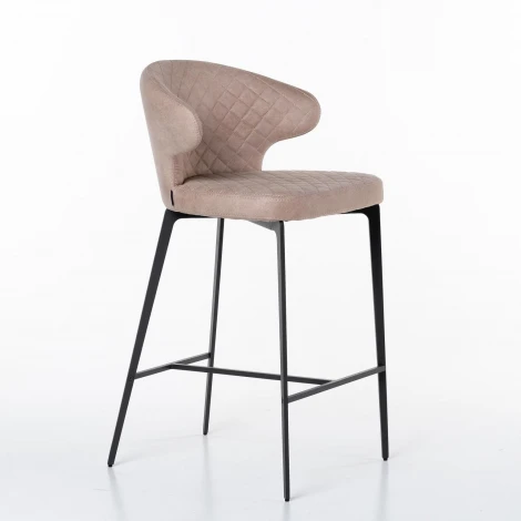Стул полубарный Richard, замша бежевый Top Concept RICHARD 2000000000527