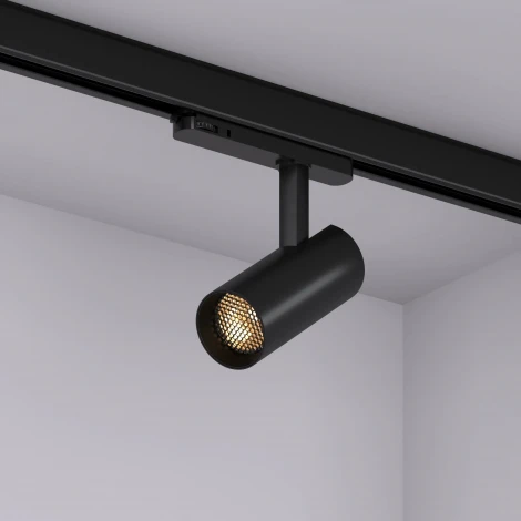 Трековый светильник трехфазный LED LGD-GERA-4TR-R55-10W Warm3000 (BK, 24 deg, 230V) (Arlight, IP20 Металл) 055145