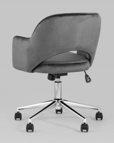 Кресло компьютерное Кларк велюр серый УТ000005058