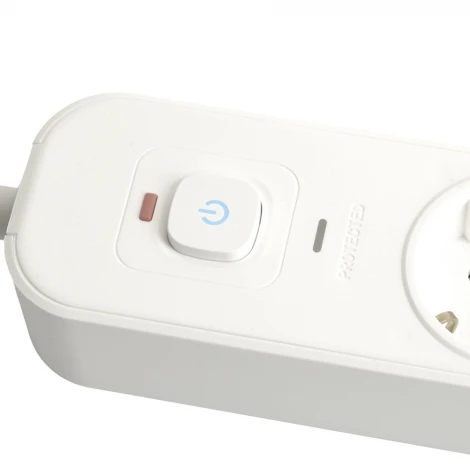 Сетевой фильтр 5-и местный с заземлением 2хUSB Type-A + 2хUSB Type-С 3 метра (белый) Stekker Nova 50103