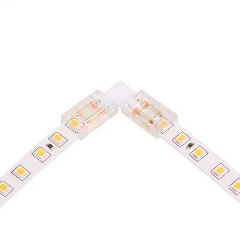 Коннектор Wolta WLS-2PIN-8MM-MONO-L угловой для одноцветной SMD ленты шириной 8мм