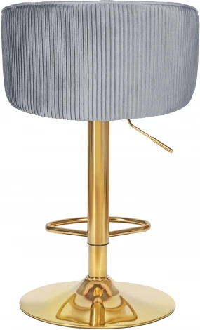 Стул барный DOBRIN DARCY GOLD (серый велюр (1922-19)) 5025_GoldBase-LM GOLD, цвет сиденья серый (1922-19), основания золото