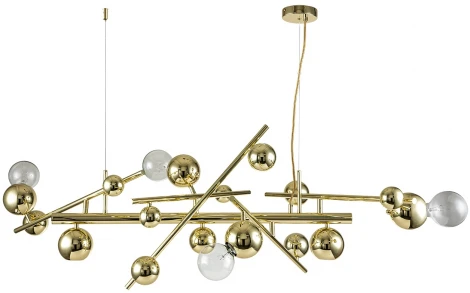 Подвесной светильник Indigo Saldo V000332 (220V, на тросе, шарики, молекулы)