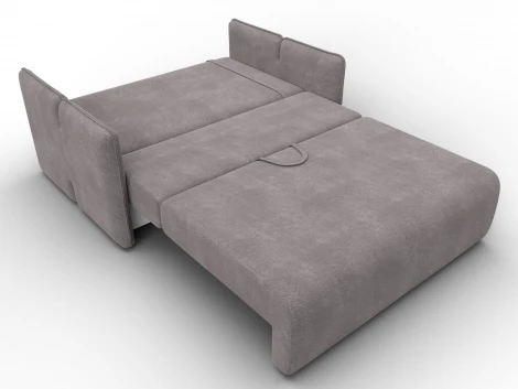 Диван прямой Лига-117 (ЛДСП,Брус,Фанера,Велюр/Бежевый) Лига Диванов 137015