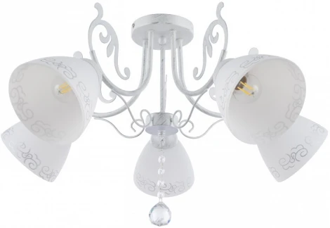 Потолочная люстра Arte Milano AM341900 341900/5 WT+SL (220V, подвески)