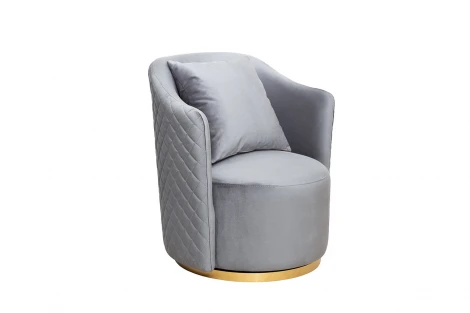 Кресло Verona вращающееся, велюр ,бирюзовый Colt1004-BIRUZ/золото 70*77*80см Garda Decor