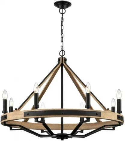 Подвесная большая люстра Wertmark Brenda WE586.08.023 (220V, на цепи, свеча)
