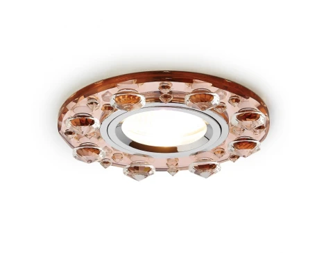 Встраиваемый точечный светильник Ambrella Хрусталь Зеркальный K225 BR