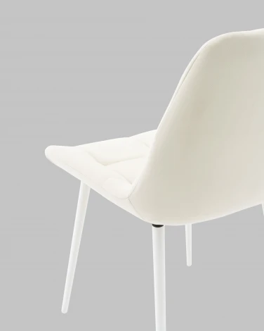 Стул Stool Group Флекс N светло-бежевый белые ножки арт.УТ000041306