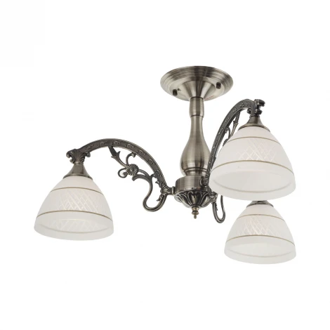 Потолочная люстра IDLamp Drina 290/3PF-Oldbronze