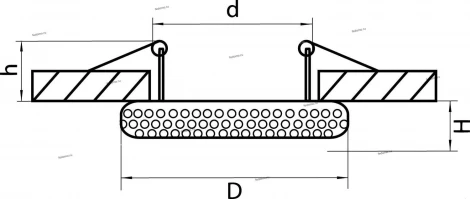 Встраиваемый точечный светильник Lightstar Miriade 011996 (220V, хрусталь)